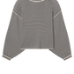 Pullover The Striped Slouchy in Cream Multi