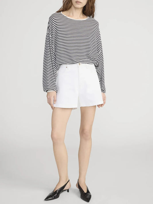 Pullover The Striped Slouchy in Cream Multi