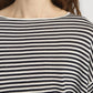 Pullover The Striped Slouchy in Cream Multi