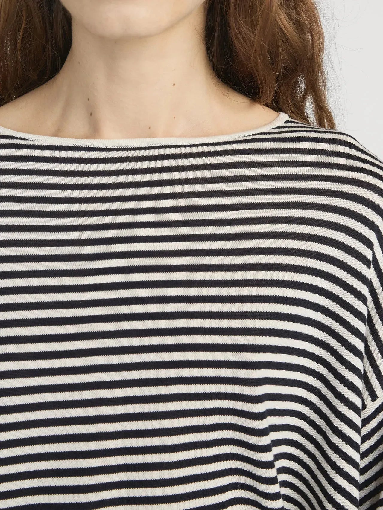 Pullover The Striped Slouchy in Cream Multi