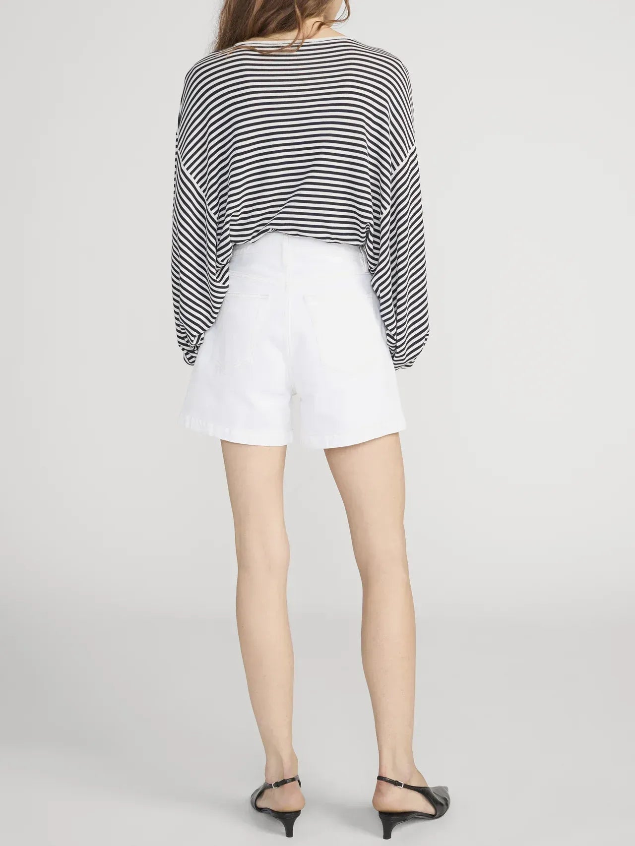 Pullover The Striped Slouchy in Cream Multi
