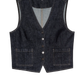 The Denim vest in rinse