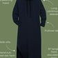 Maxi Sweat Kleid James in Navy