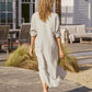Kleid Megan Button Up in Sand