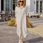 Kleid Megan Button Up in Sand