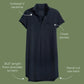 Polo Kleid Lauren in Navy
