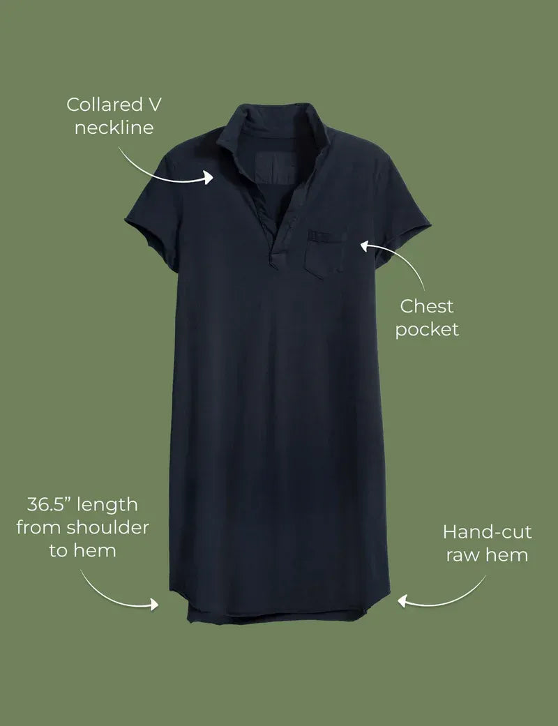Polo Kleid Lauren in Navy
