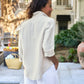 Shirt Eileen Relaxed Button Up in Sand