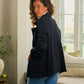 Sweat Jacke Peacoat in Navy