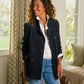 Sweat Jacke Peacoat in Navy