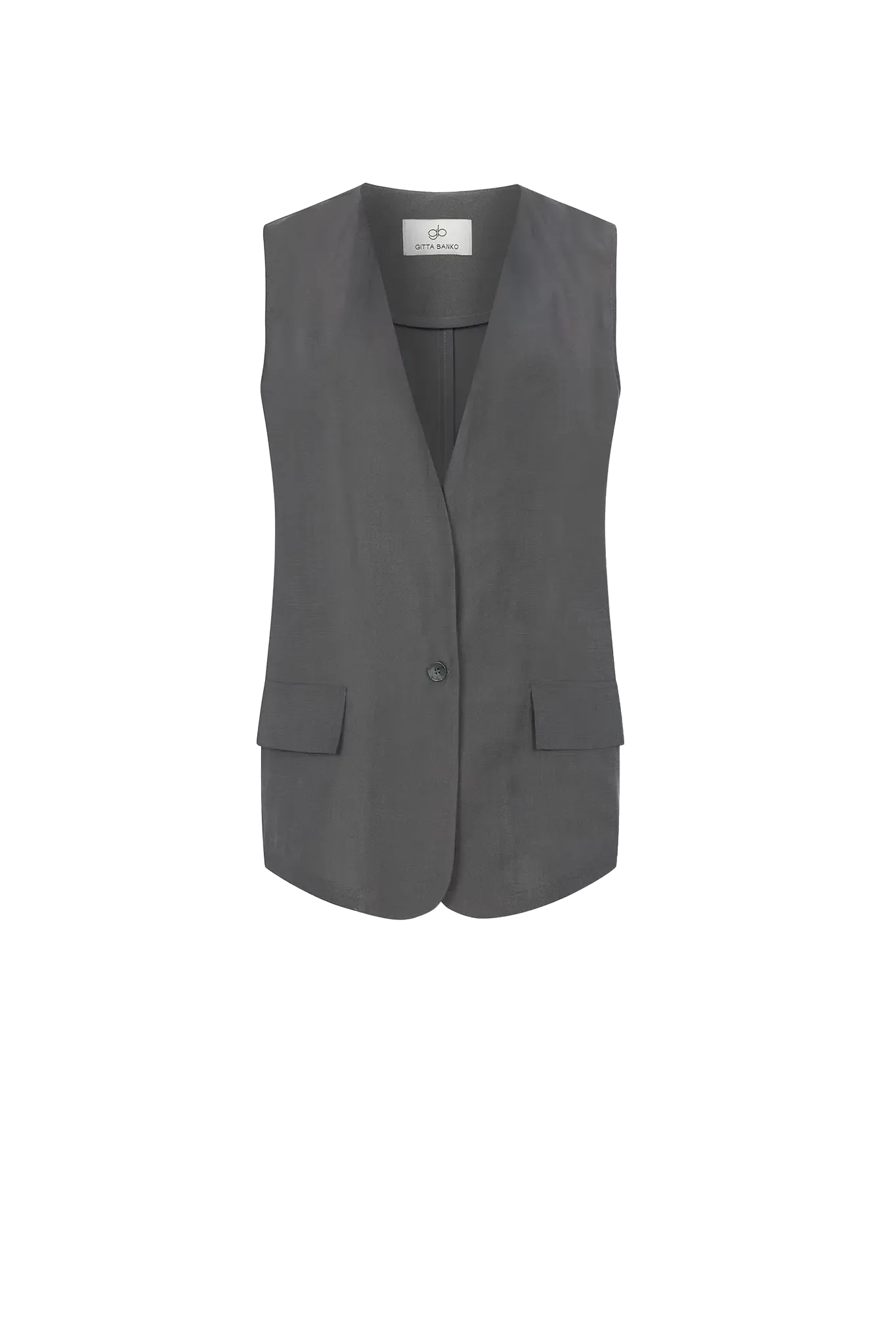 Oversized Miyu Vest in Grey