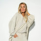 Frottee Sweater Nora in Sand