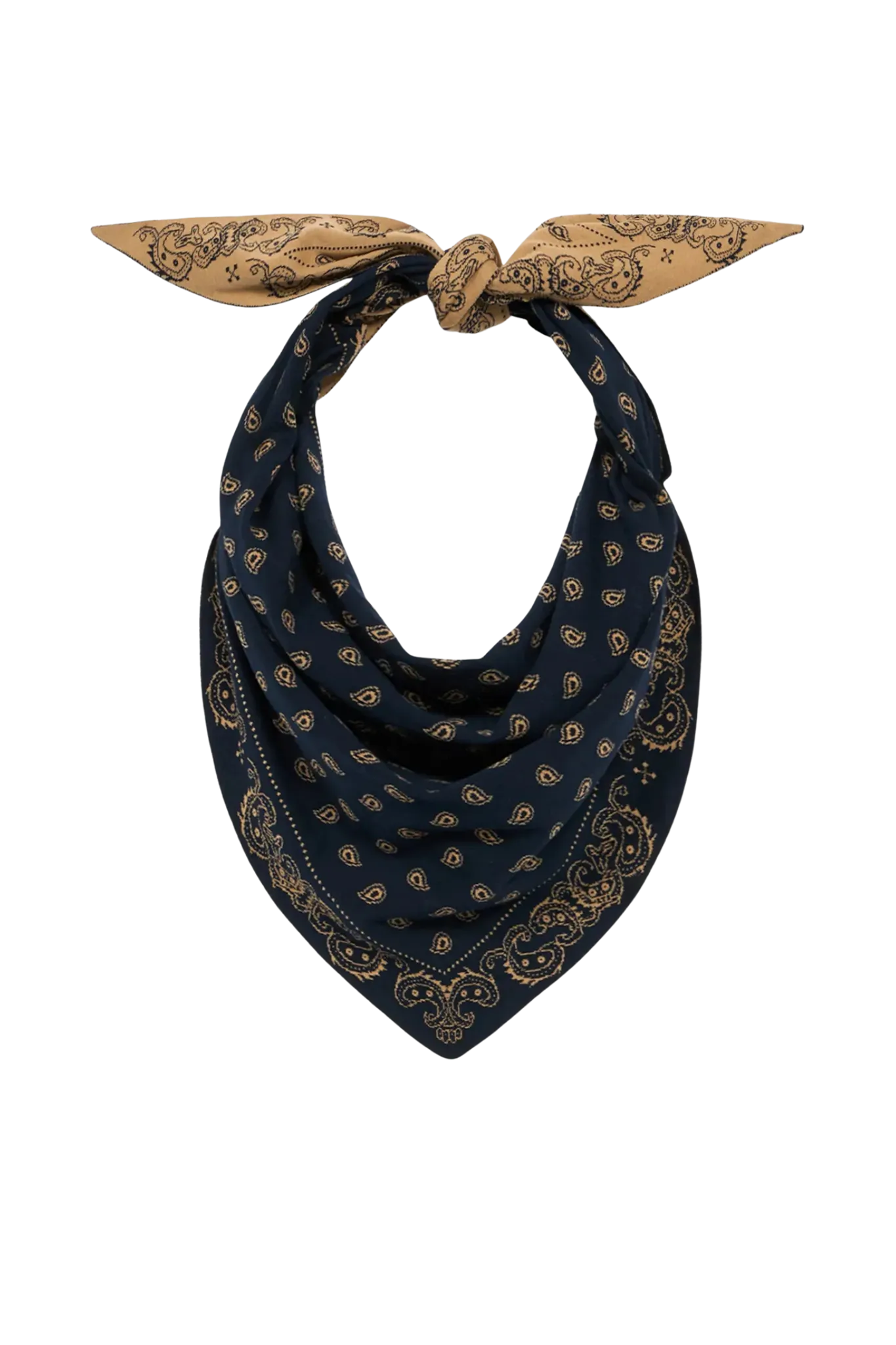 Schal The Wild Rag in Navy Camel