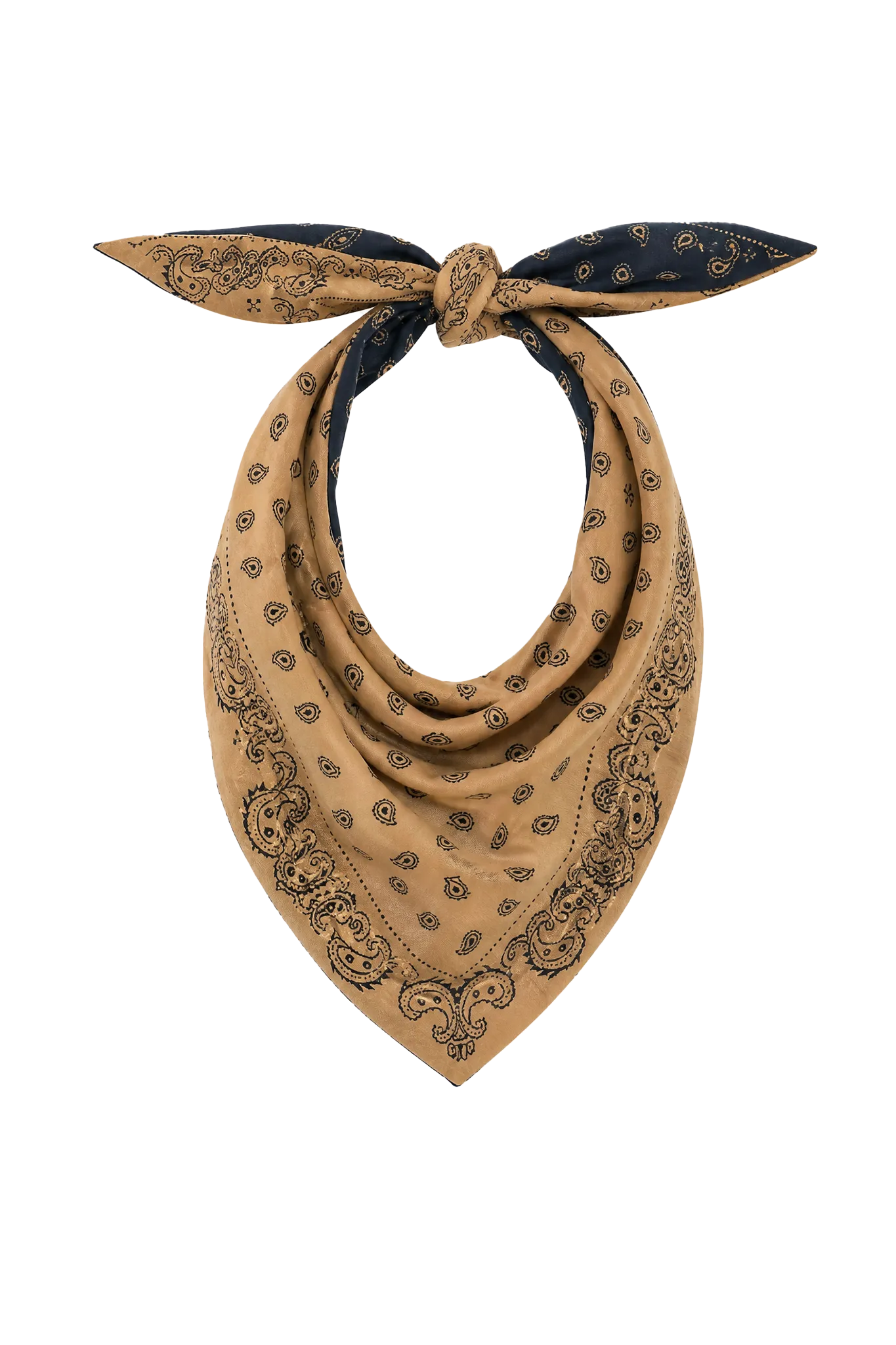 Schal The Wild Rag in Navy Camel