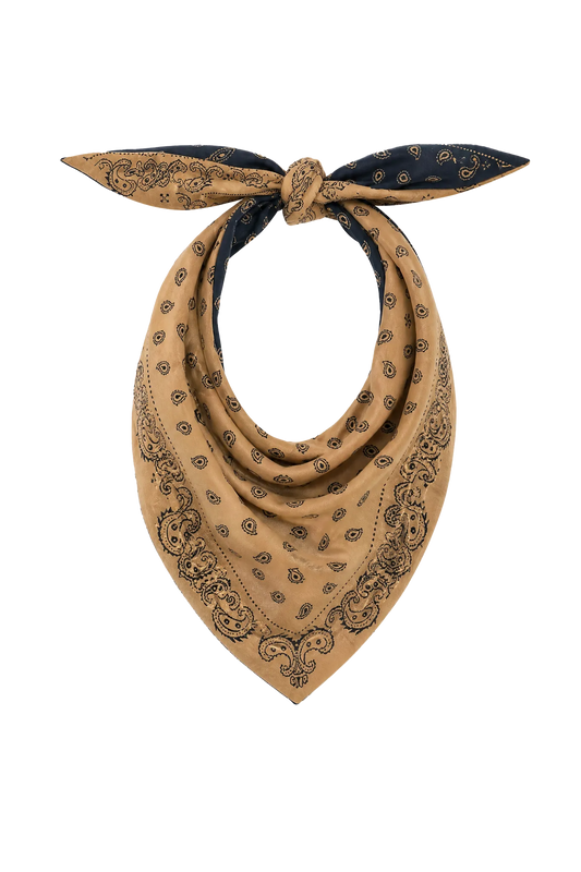 Schal The Wild Rag in Navy Camel