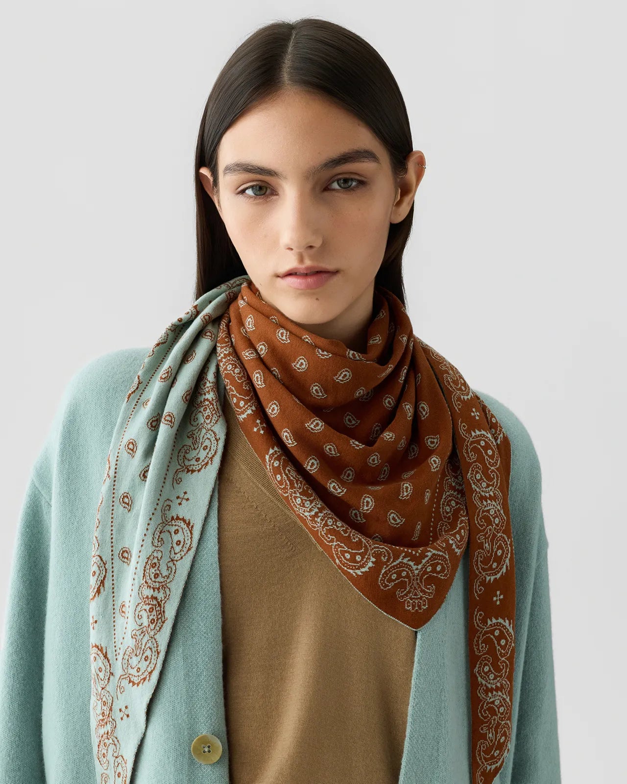 Schal The Wild Rag in Sage Brush/Burnt Sienna