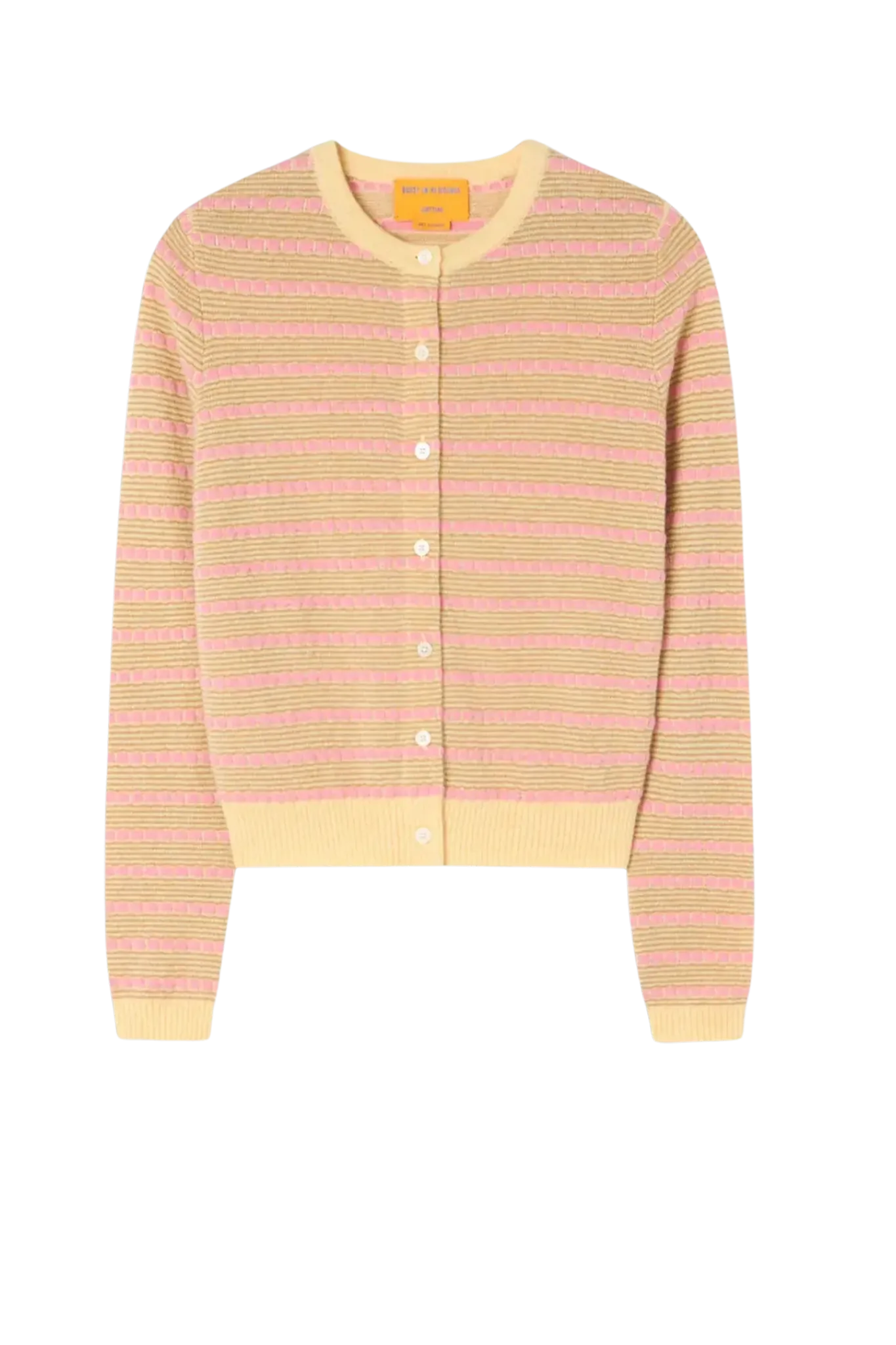 Cardigan Pebble Stripe Jane in Butter Combo