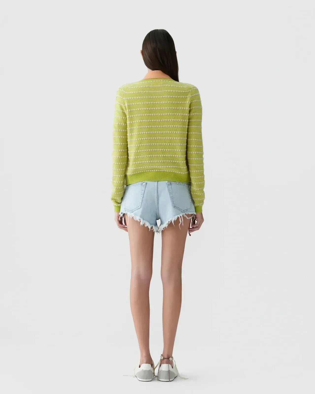 Cardigan Pebble Stripe Jane in Evoo Combo