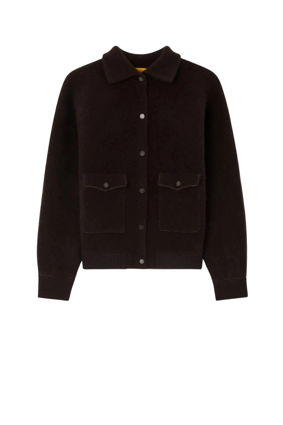 Jacke Felted Bomber in Burnt Cocoa