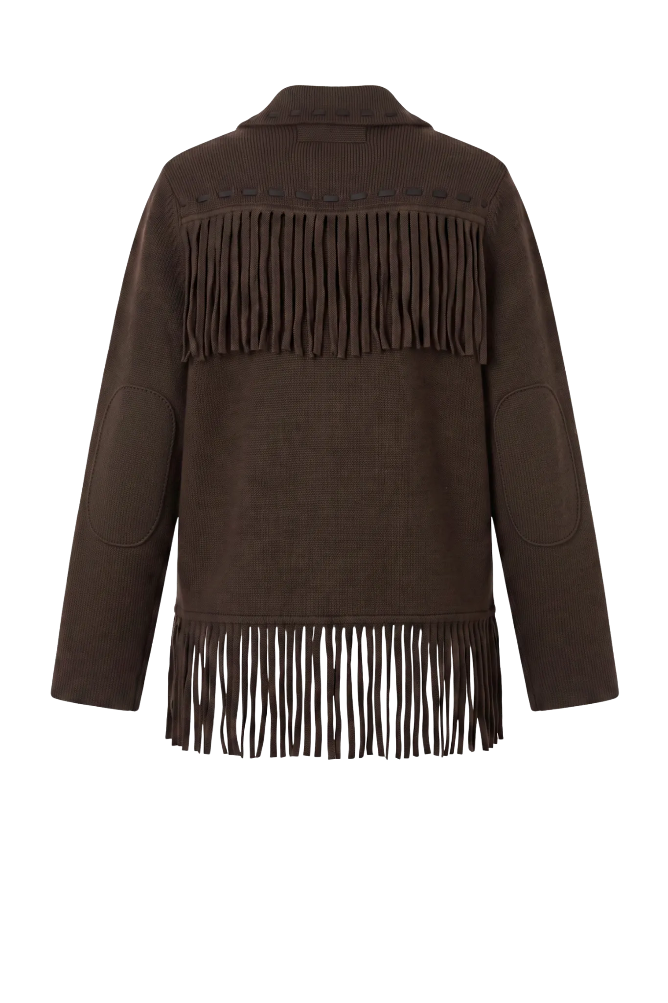 Jacke Western Fringe in Burnt Cocoa