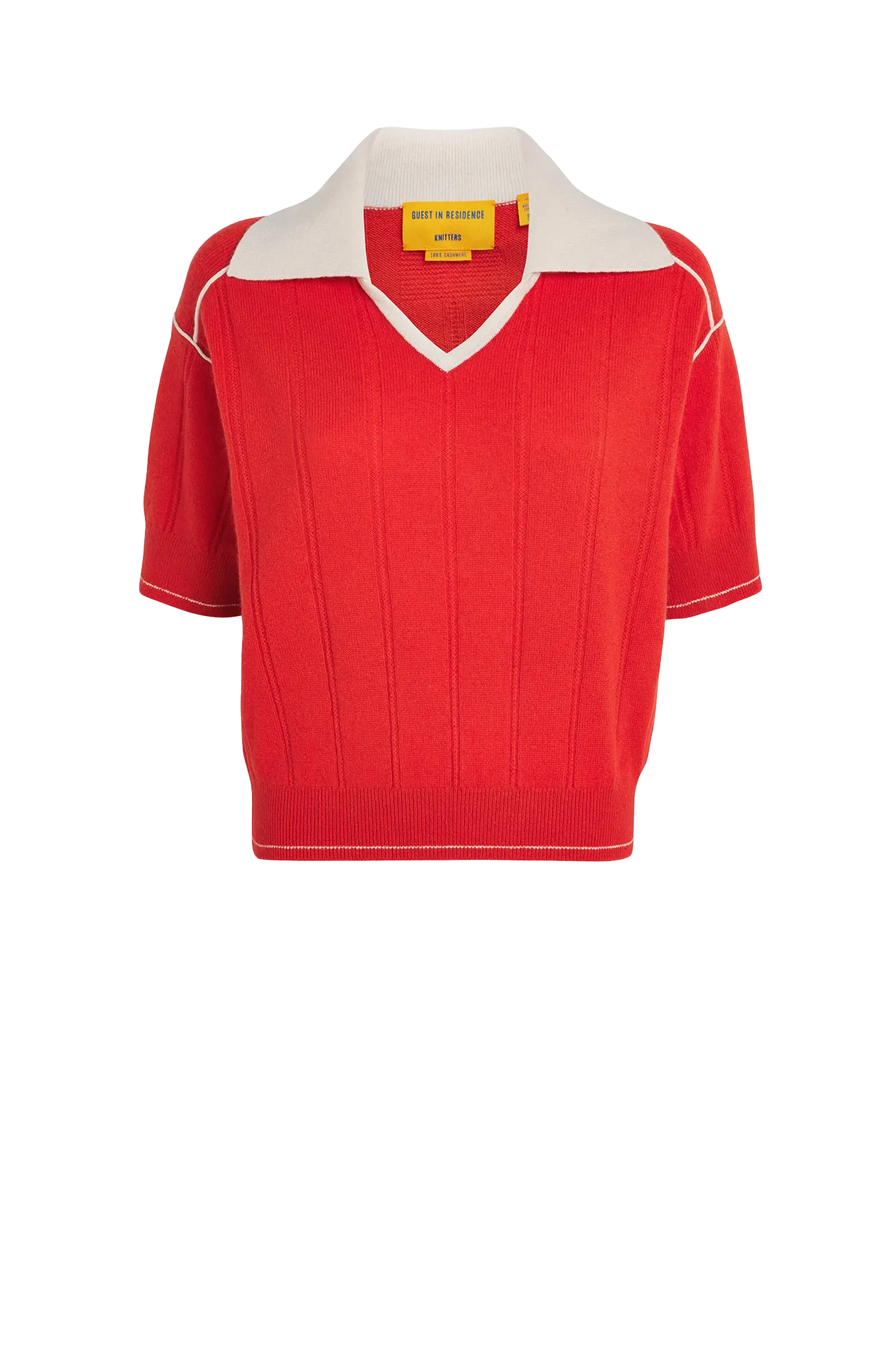Polo Pele in Scarlet Cream