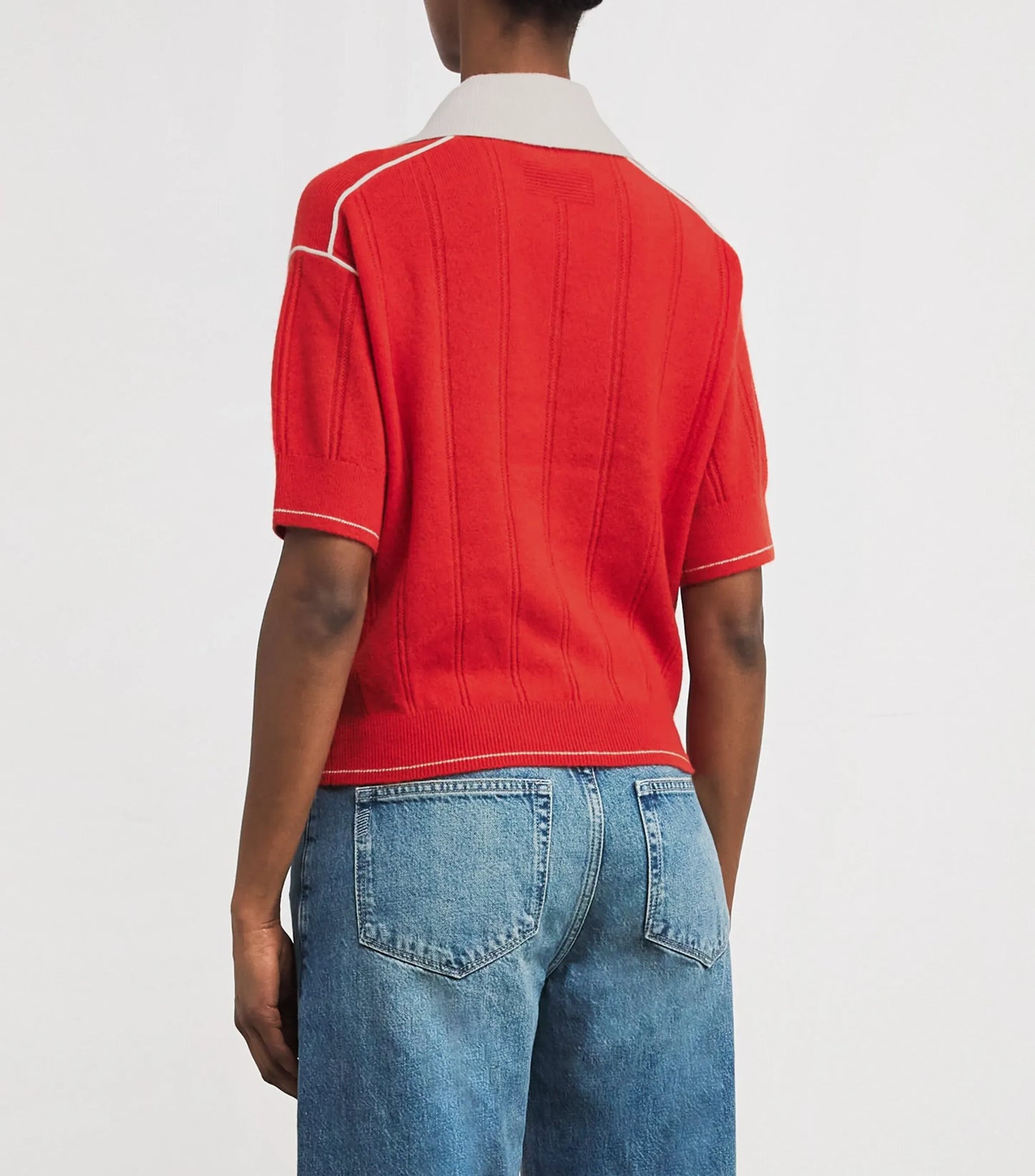 Polo Pele in Scarlet Cream