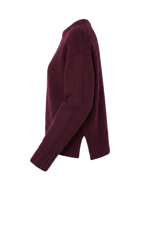 Pullover Cozy Crew in Fig