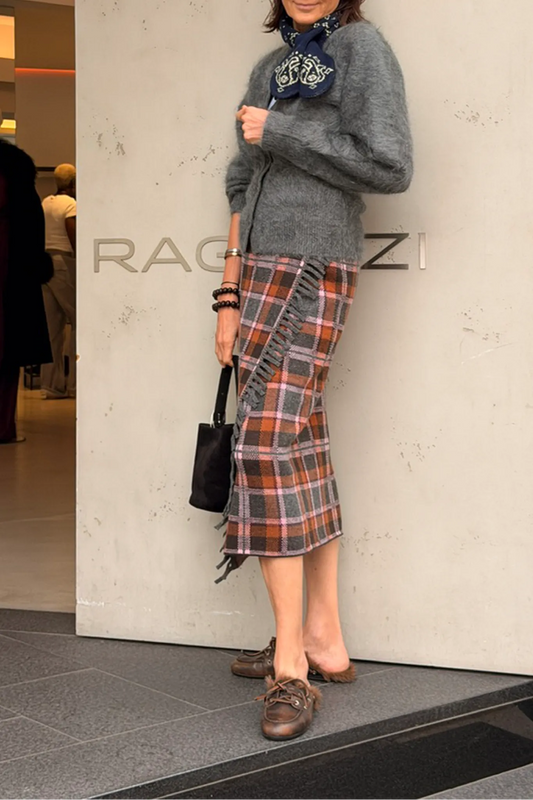 Rock Tartan Wrap in Sprinkle Combo