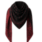 Cashmere Schal The Wild Rag in Carmine/Black
