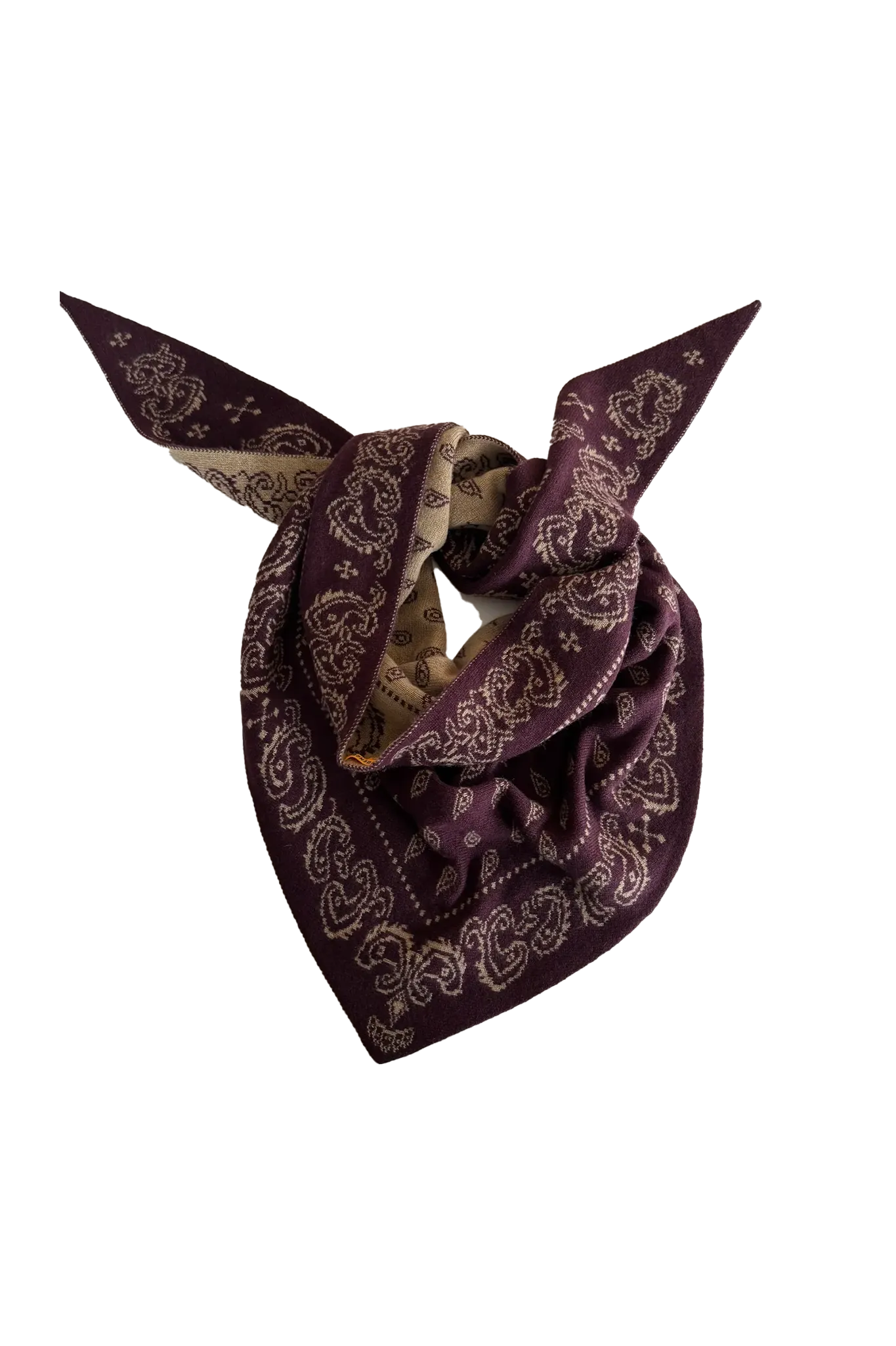 Cashmere Schal The Wild Rag in Fig/Camel