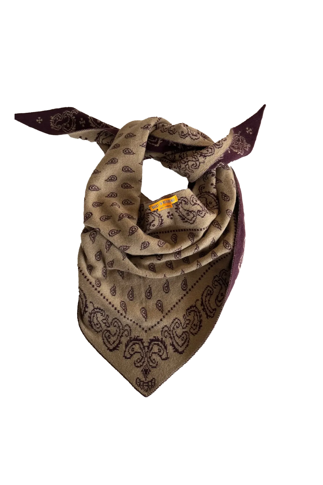 Cashmere Schal The Wild Rag in Fig/Camel