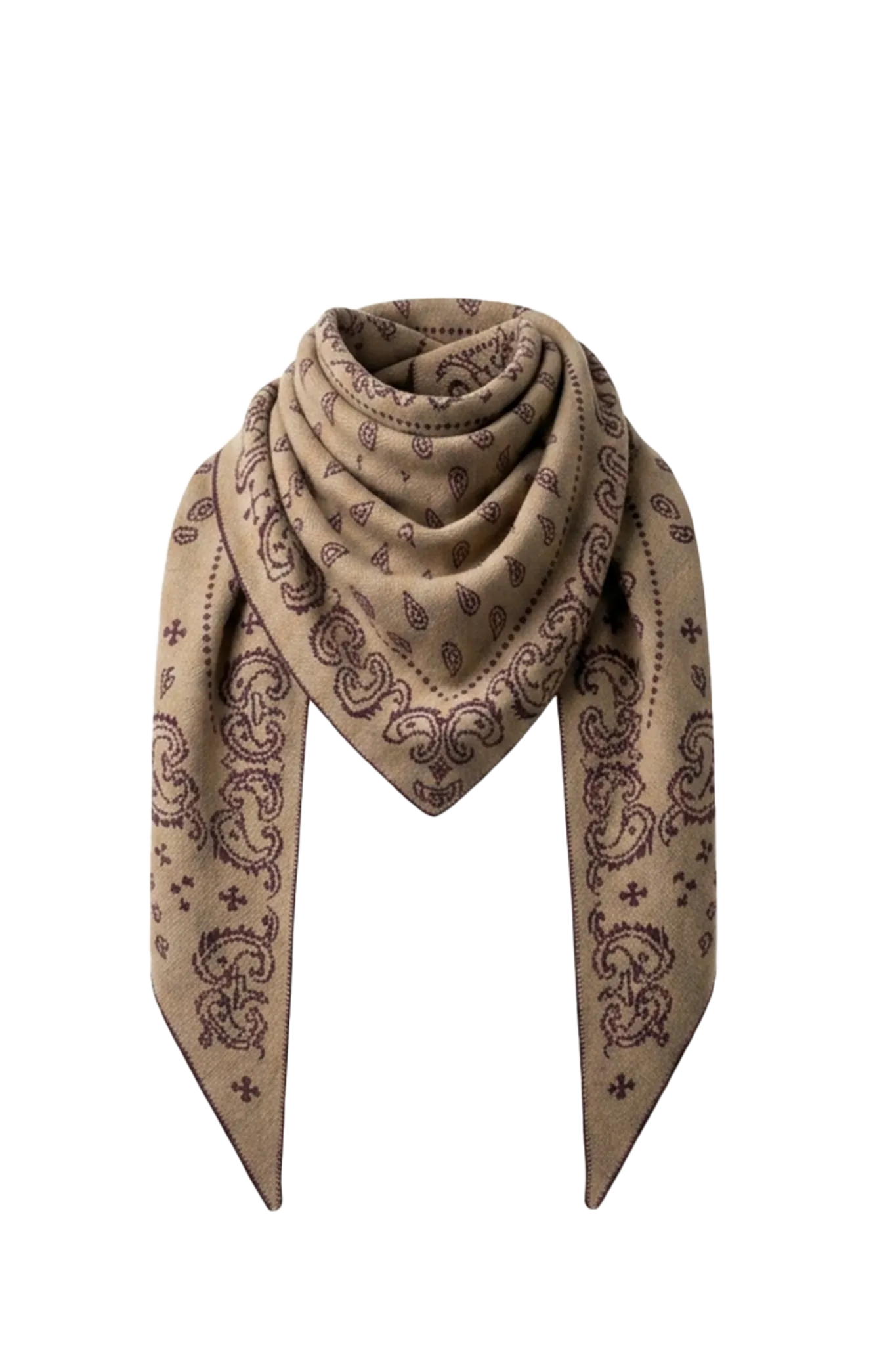 Cashmere Schal The Wild Rag in Fig/Camel