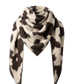 Cashmere Schal Grizzly Cowhide Wild Rag in Oatmeal/Burnt Cocoa