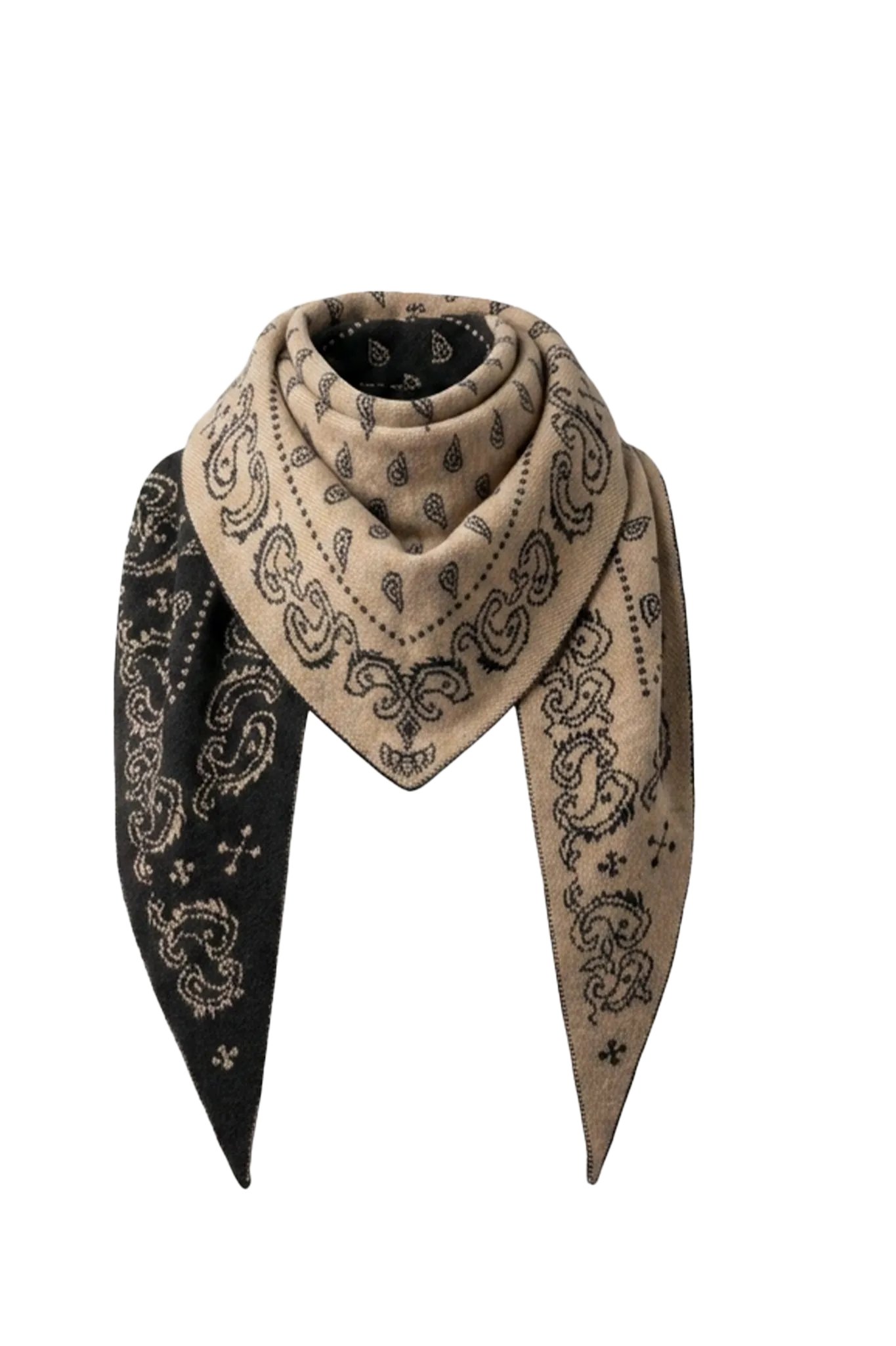 Cashmere Schal The Wild Rag in Burnt Cocoa/Dune