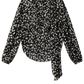 Bluse Firma in Black-Ecru