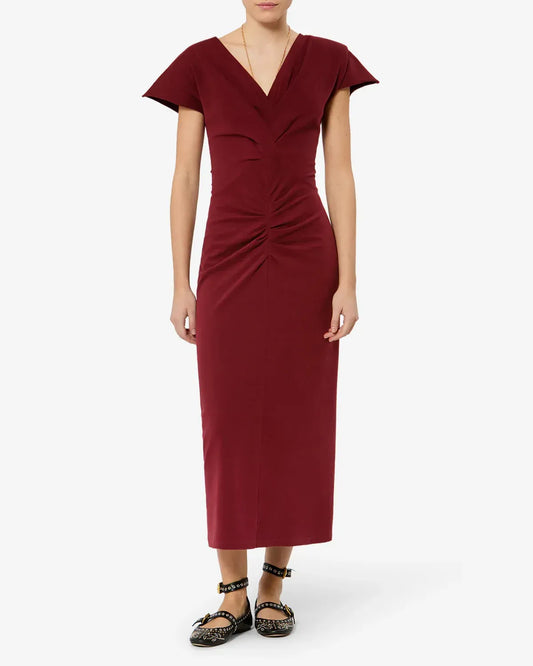 Kleid Nadra in Dark Burgundy