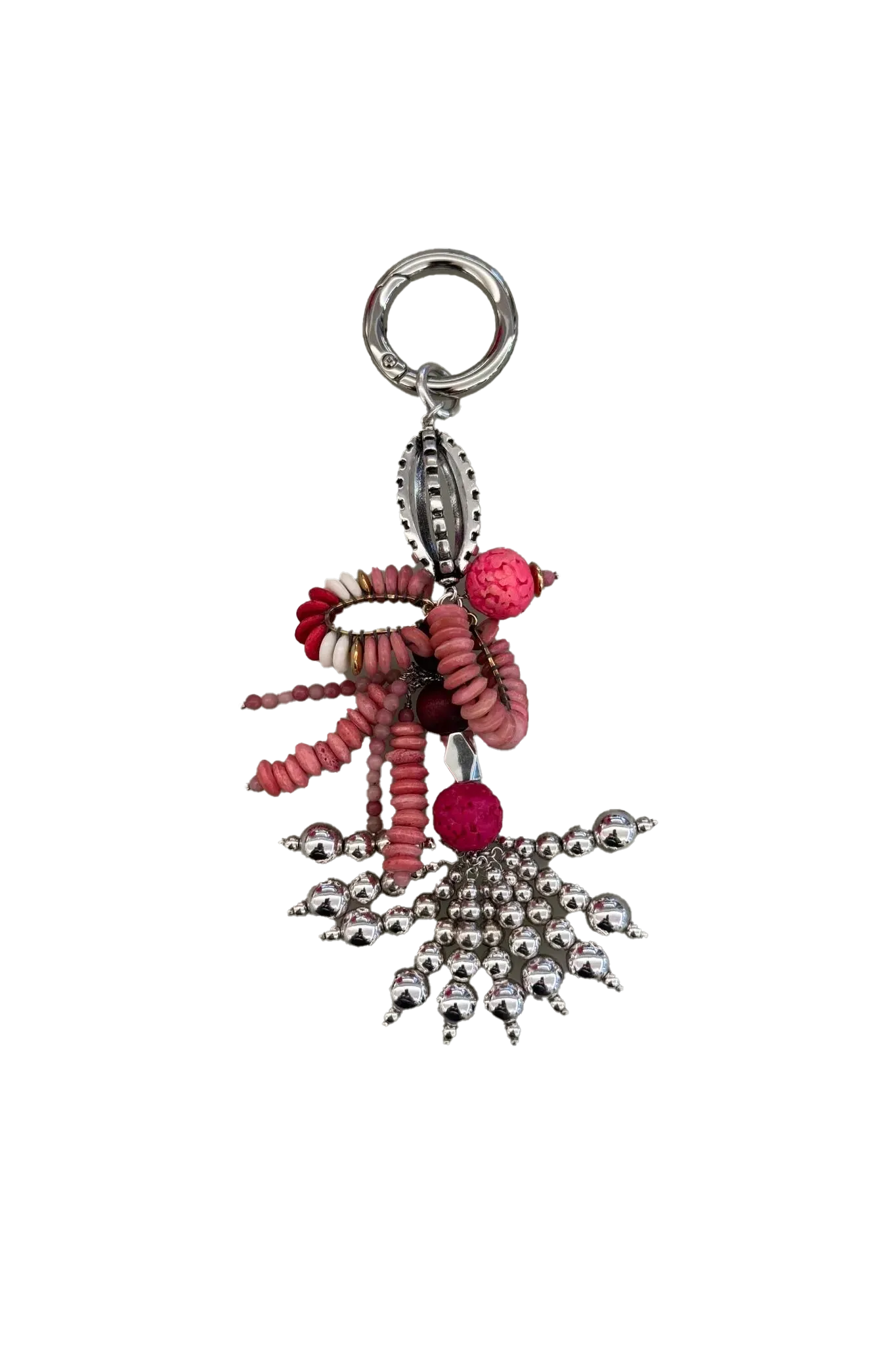 Schlüsselanhänger Key Ring in Rosewood / Silver