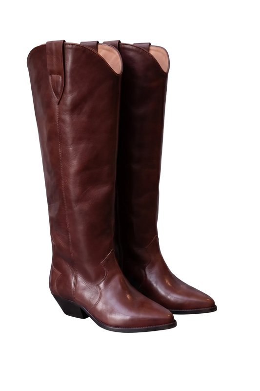 Stiefel Denvee High Boots in Mahagony
