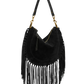 Tasche Oskan Soft Zipped Fringe in Black