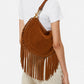 Tasche Oskan Soft Zipped Fringe in Cognac