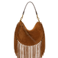 Tasche Oskan Soft Zipped Fringe in Cognac
