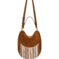 Tasche Oskan Soft Zipped Fringe in Cognac