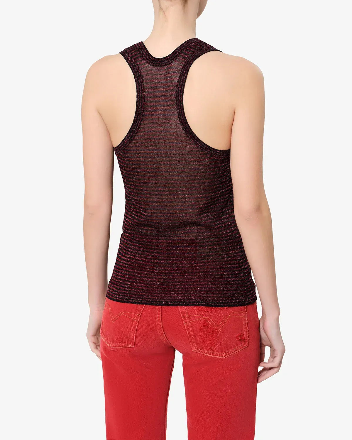 Top Cevara in Black/Red