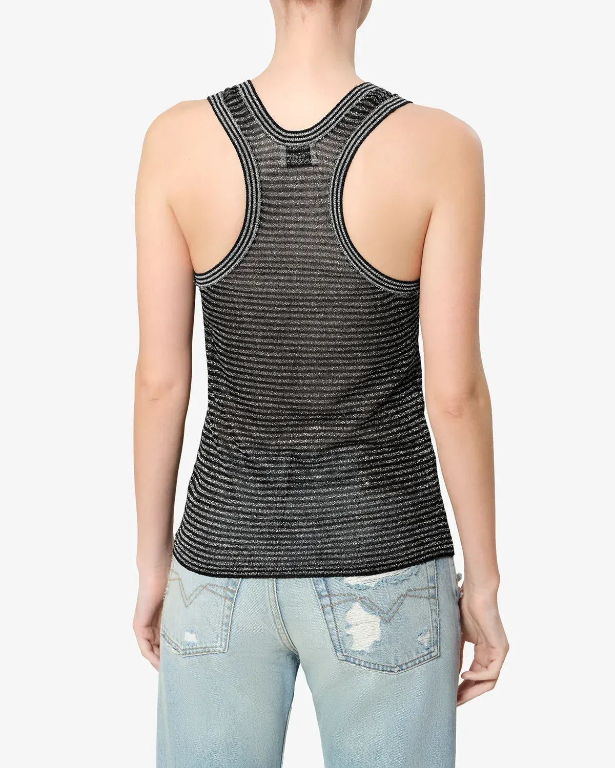 Top Cevara in Black/Silver