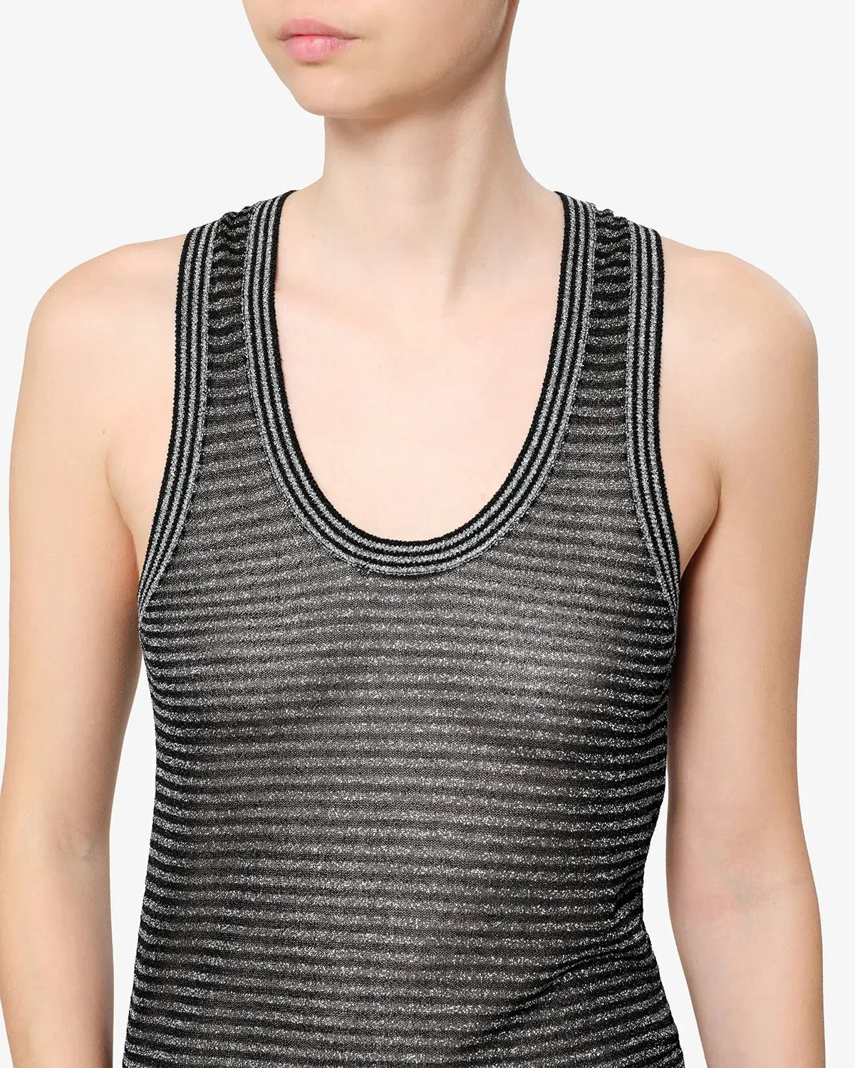 Top Cevara in Black/Silver