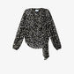 Bluse Firma in Black-Ecru