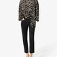 Bluse Firma in Black-Ecru