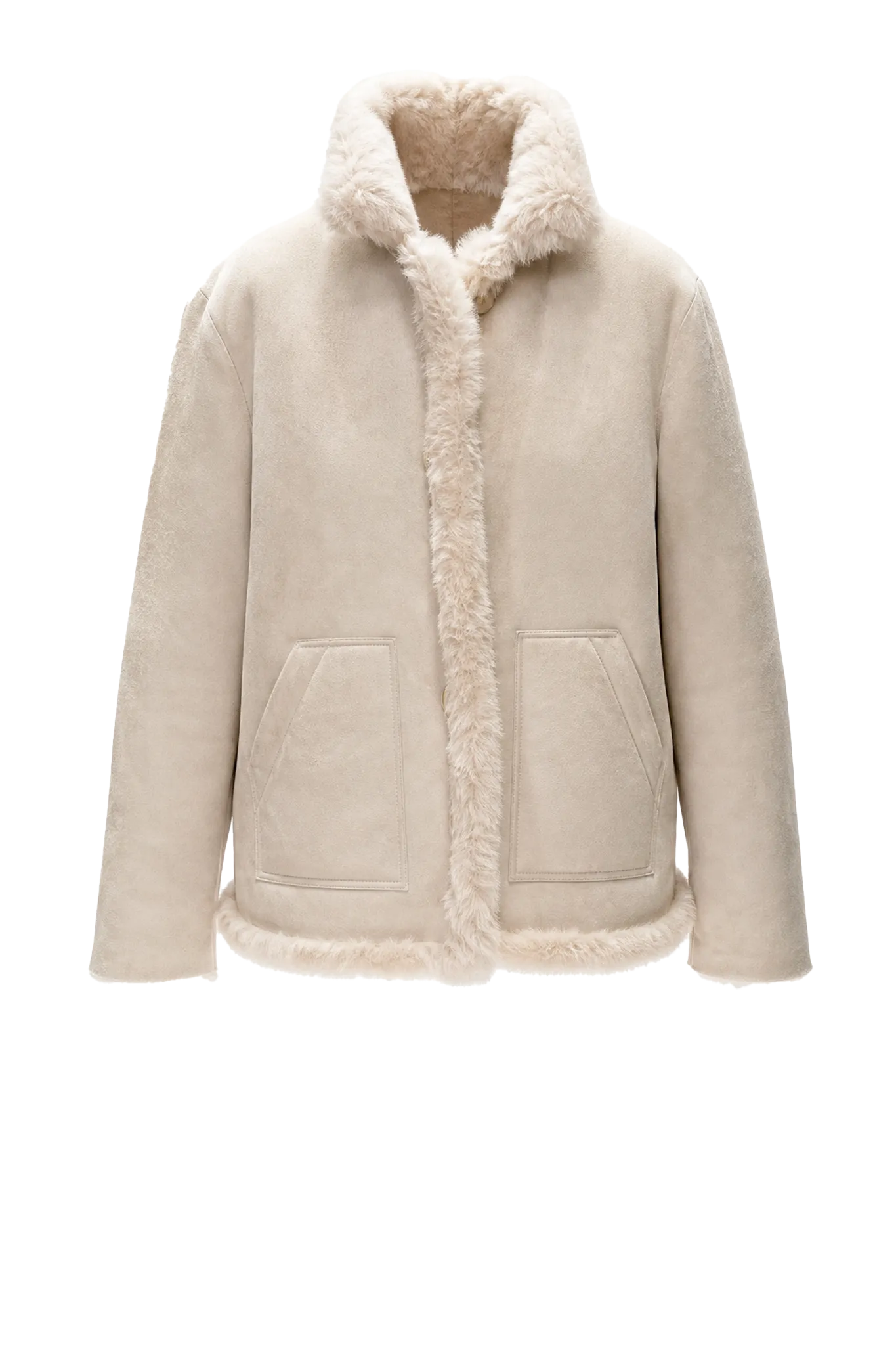 Lammfelljacke Cleo in Cream