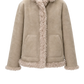 Lammfelljacke Cleo in Macchiato