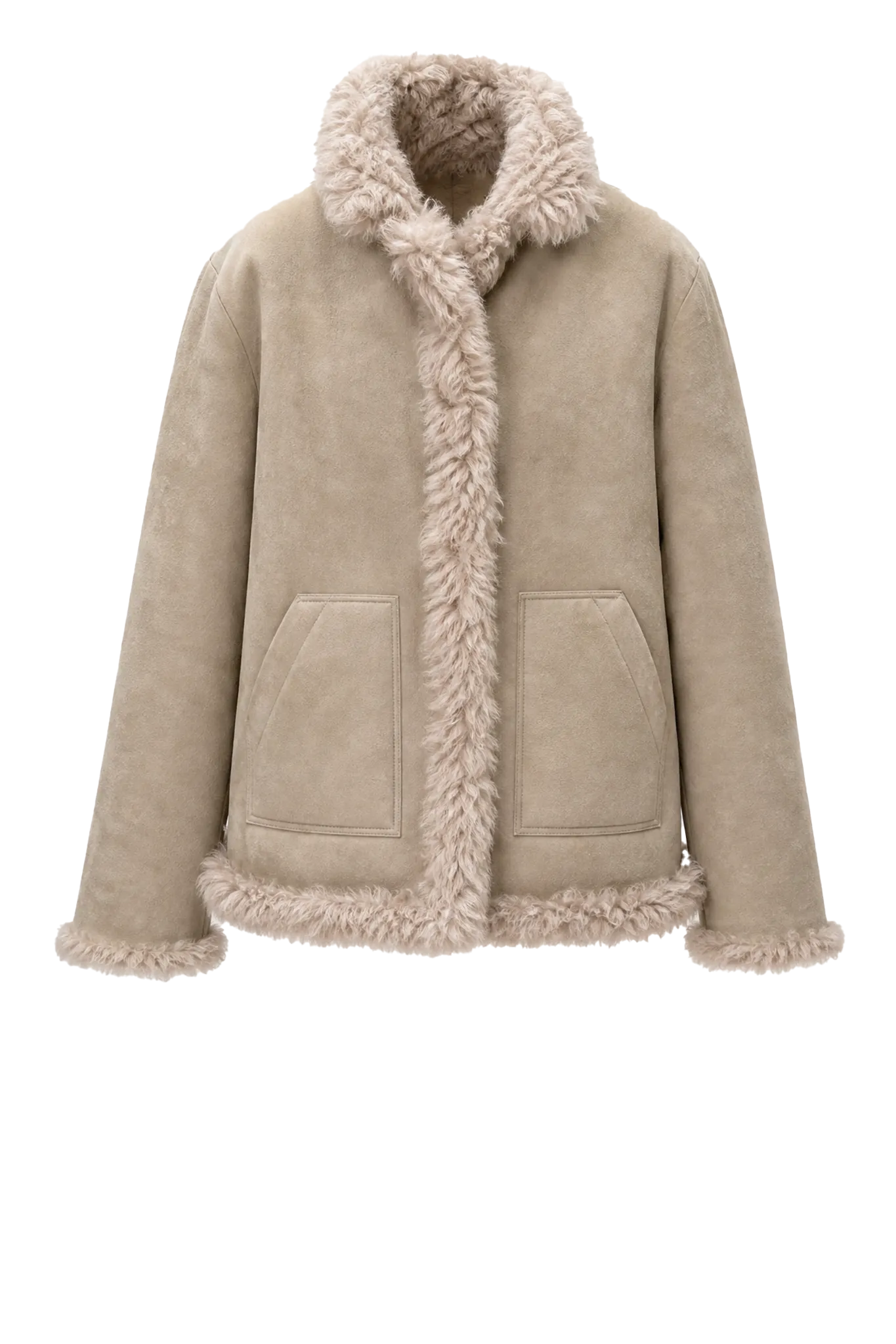 Lammfelljacke Cleo in Macchiato